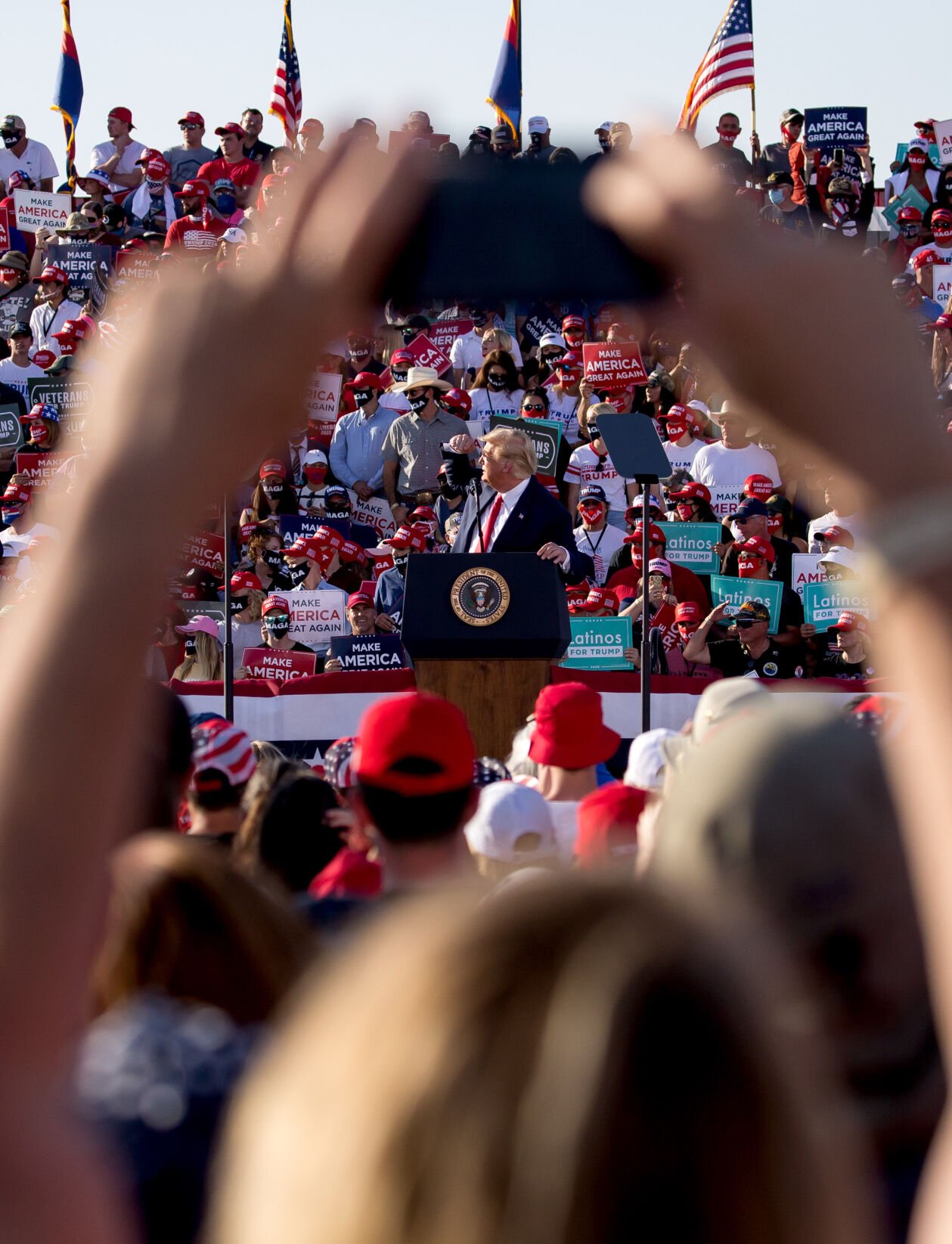 President Trump in Tucson